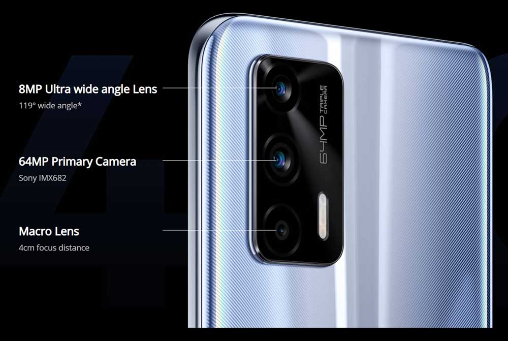 Telefon REALME GT 5G, 128GB, 8GB RAM, Dual Sim, Dashing Blue